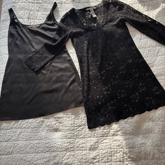 Sz2 Diane von Furstenberg Authentic Mini Black Lace Dress – Perfect LBD! - Picture 5 of 14